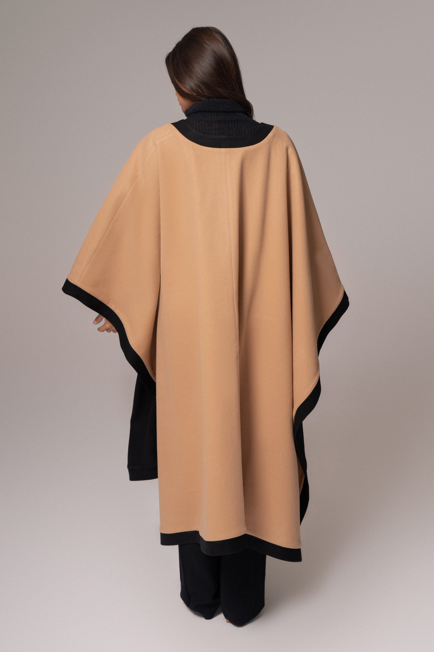 Beige Park City Reversible Shawl - JLUXLABEL