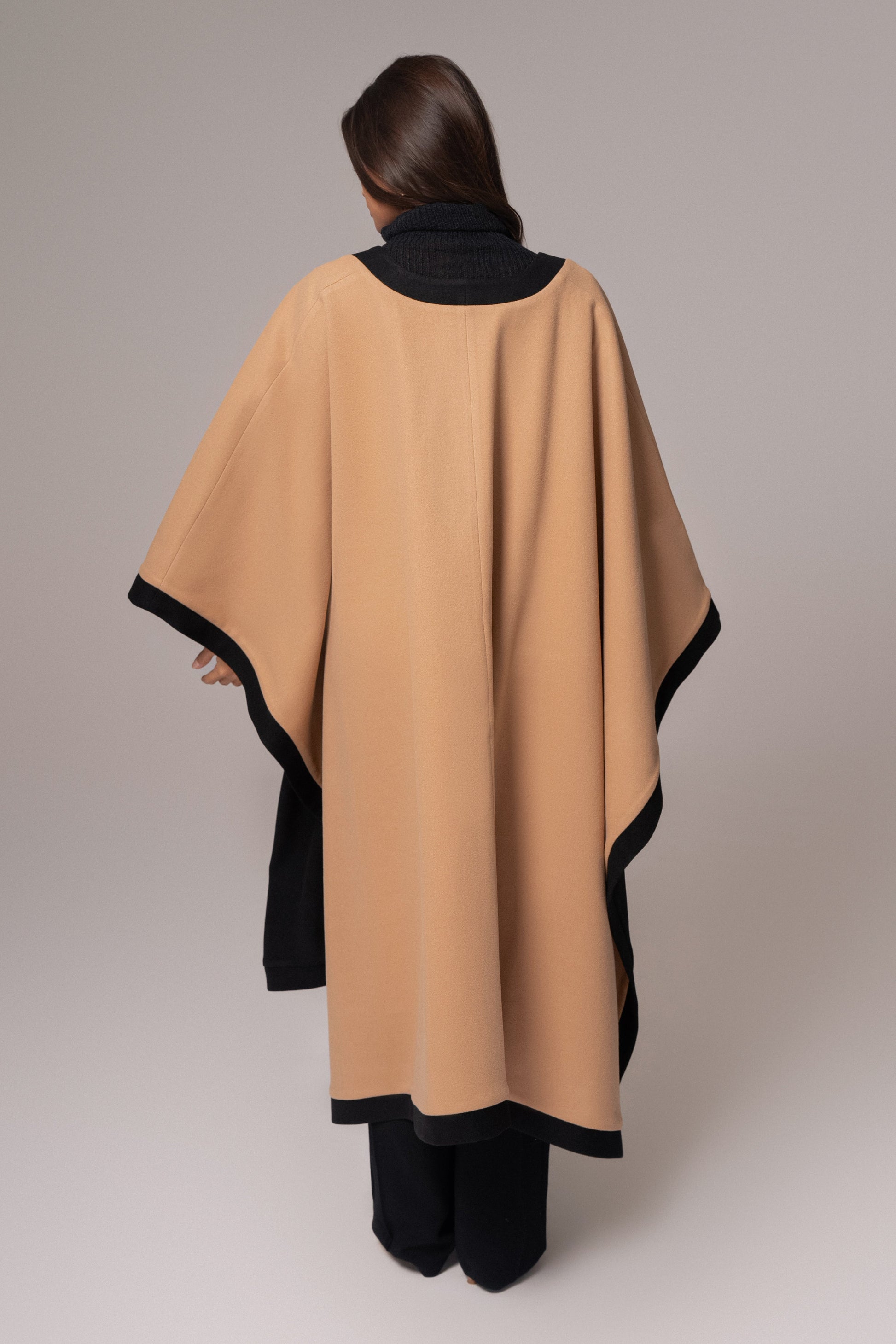 Beige Park City Reversible Shawl - JLUXLABEL