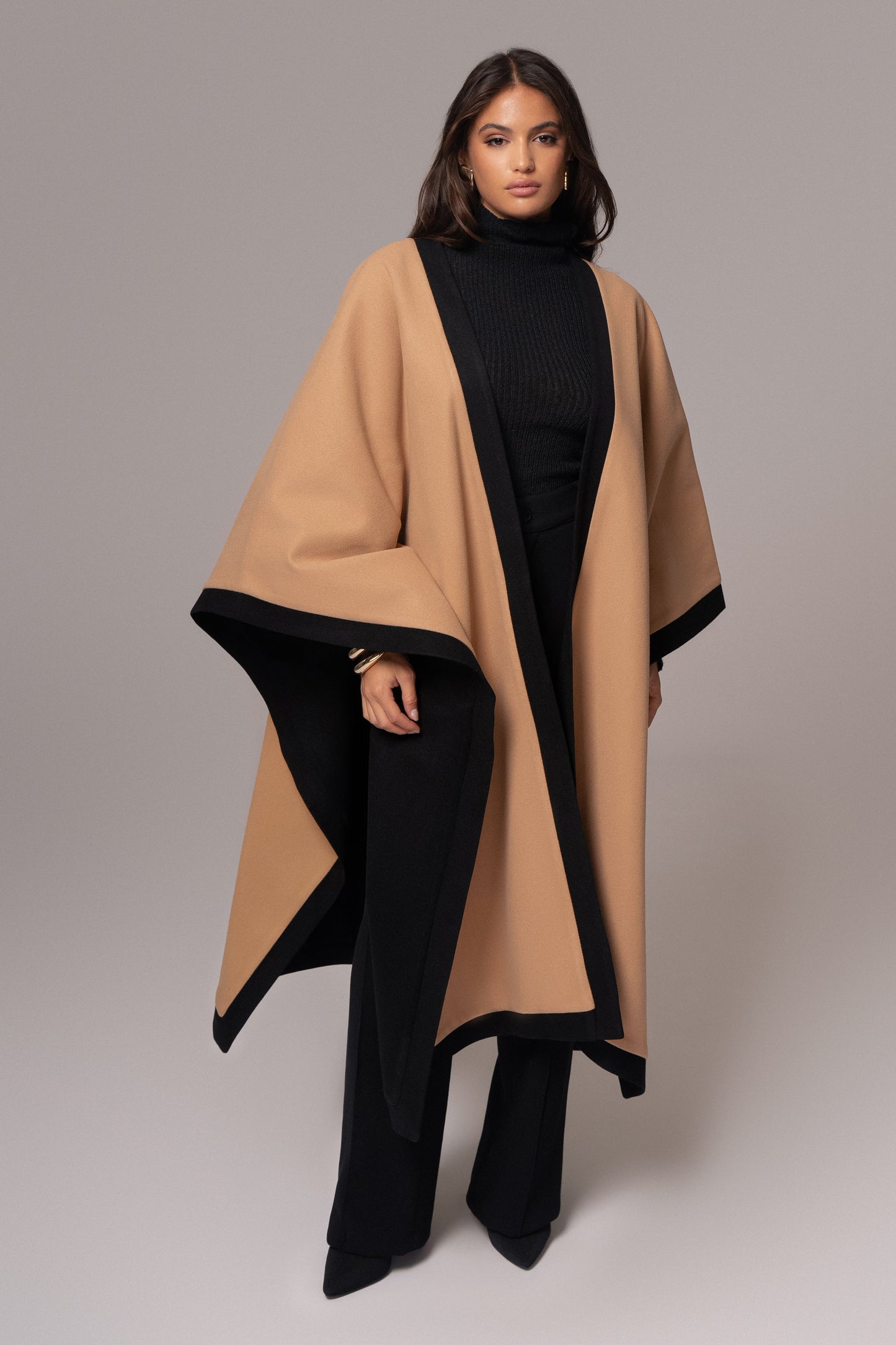 Beige Park City Reversible Shawl - JLUXLABEL
