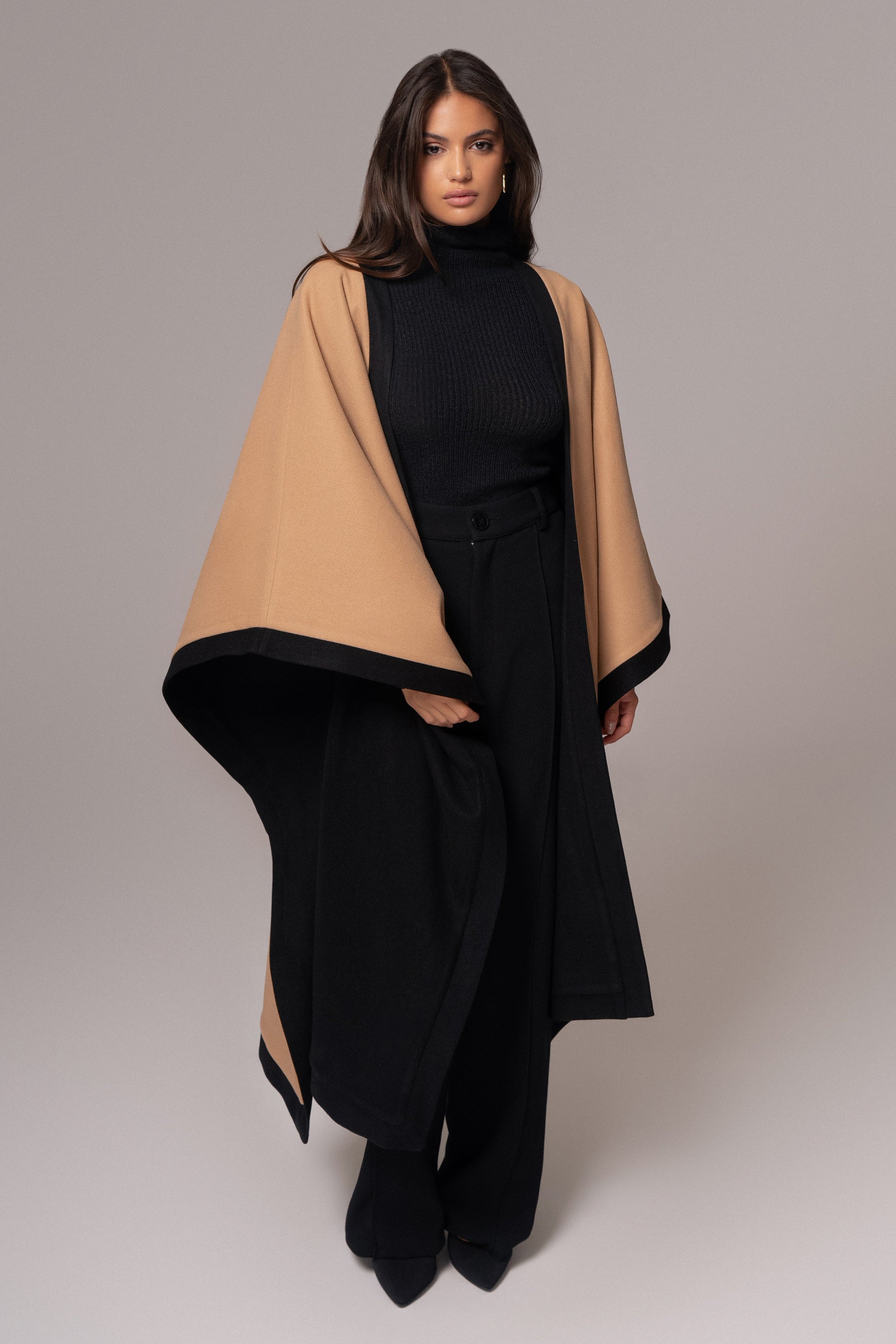 Beige Park City Reversible Shawl - JLUXLABEL