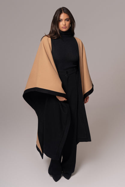 Beige Park City Reversible Shawl - JLUXLABEL