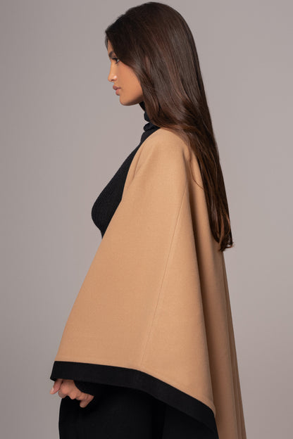 Beige Park City Reversible Shawl - JLUXLABEL