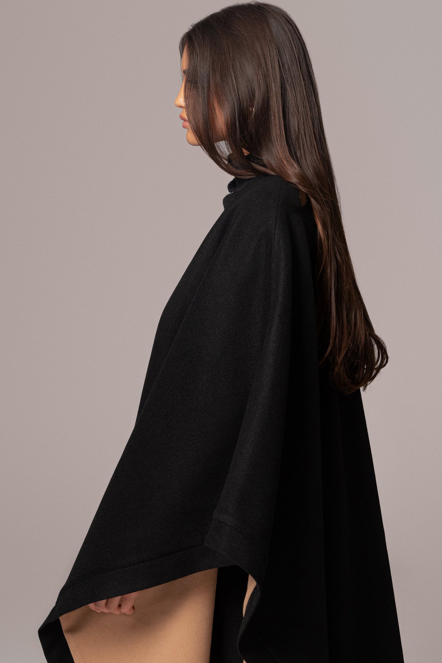 Beige Park City Reversible Shawl - JLUXLABEL