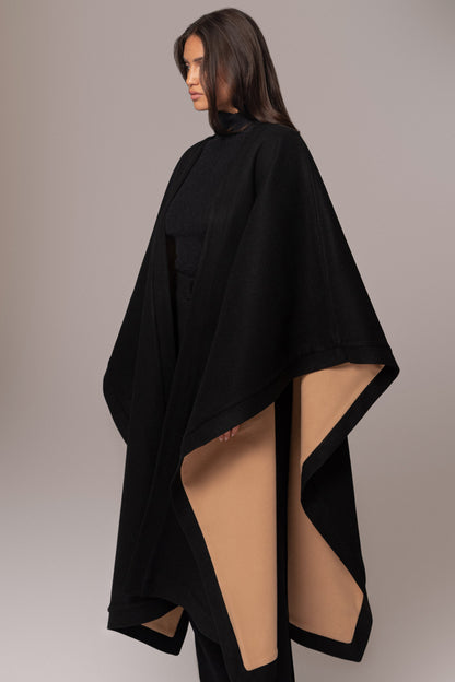 Beige Park City Reversible Shawl - JLUXLABEL